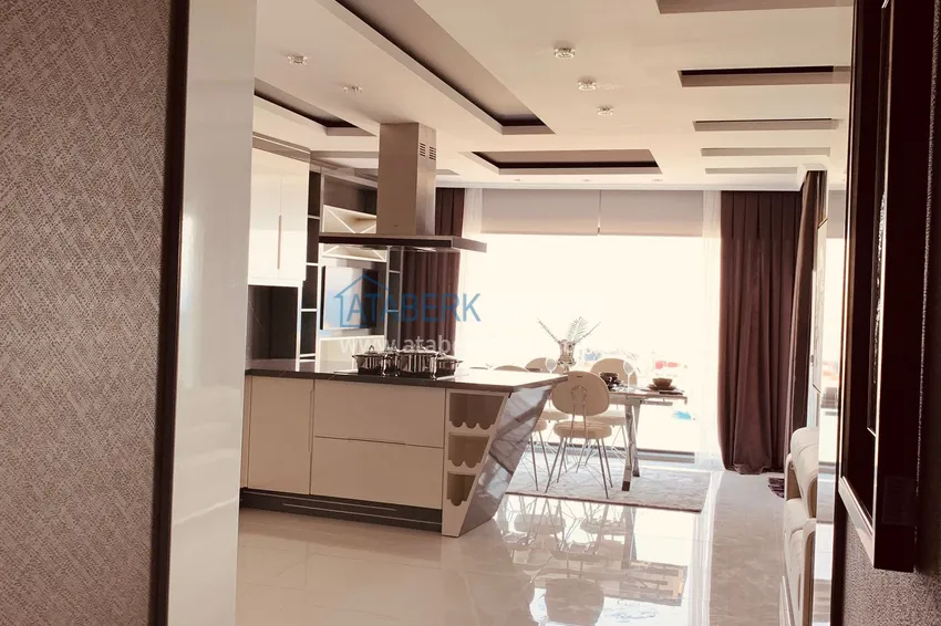 Приобрести Стильная квартира в историческом центре Алании с дизайнерским интерьером и видом на порт 5 