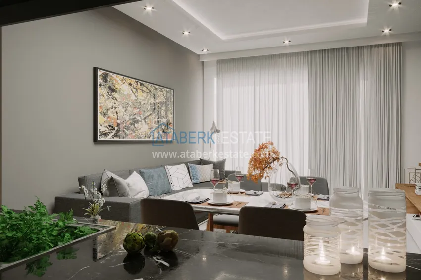 Приобрести Двухкомнатная квартира от инвестора в комплексе с отельной инфраструктурой в Авсалларе 4 