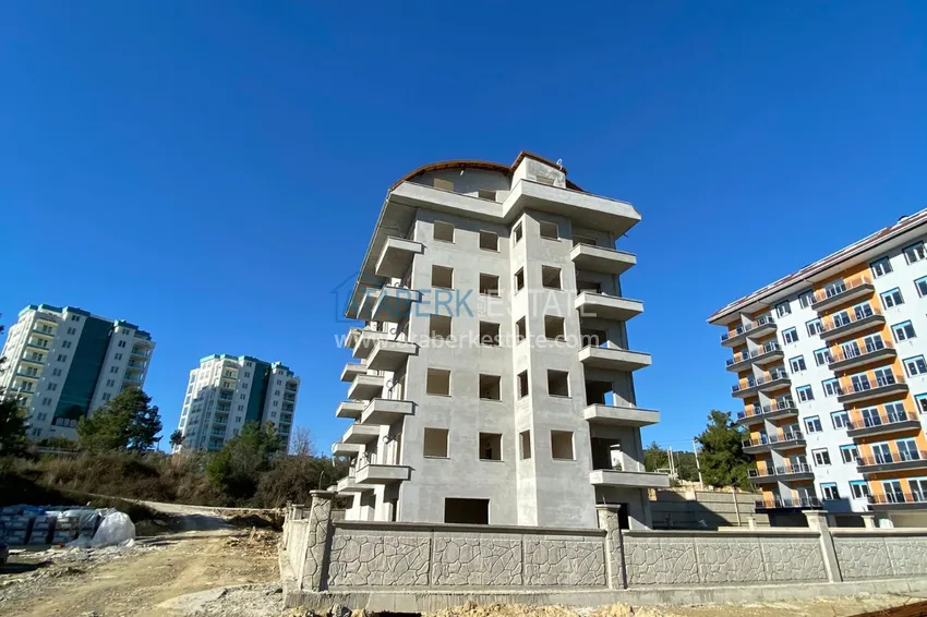 Квартира в Авсалларе в комплексе на заключительном этапе строительства, от инвестора 4 