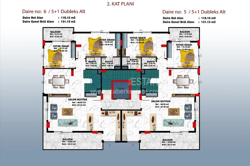 Купить дешево Новый эксклюзивный проект резиденции в Алании - Буюк Хасбахче 4