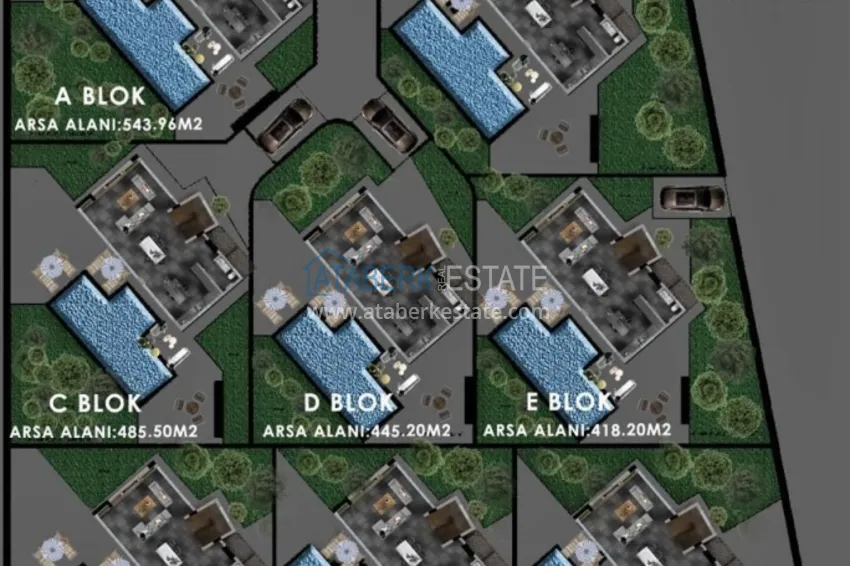 Купить дешево Новый проект элитного комплекса вилл в провинции Анталия, город Калкан - полуостров Теке 5 