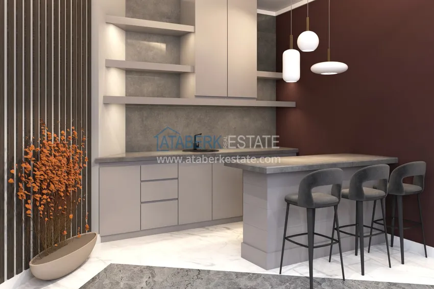 Приобрести Квартиры в Махмутларе в строящемся комплексе с возможностью оплаты в рассрочку 5 