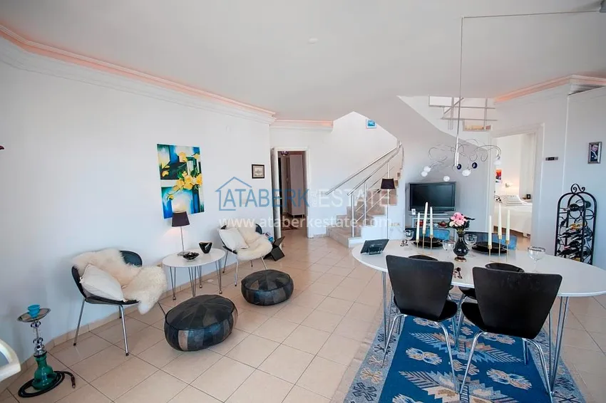 Приобрести Пентхаус-дуплекс в Джикджилли меблированный с частичным видом на море и горы 6 