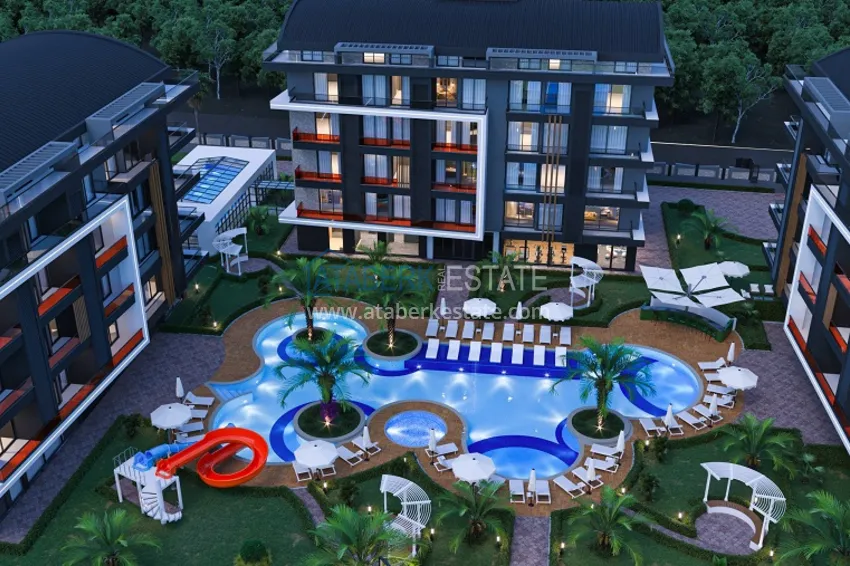 Новый проект малоэтажного жилого комплекса в Алании - район верхняя Оба 8 