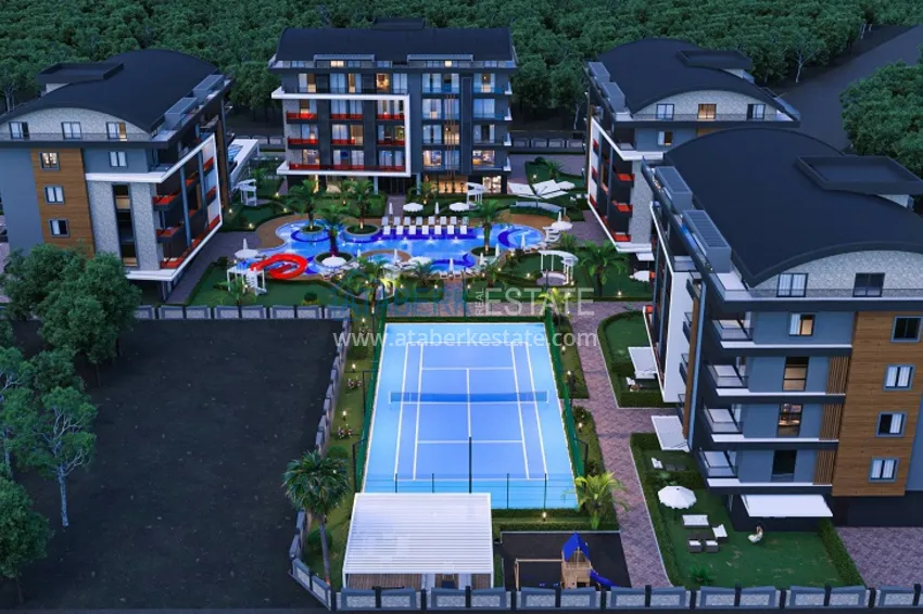 Новый проект малоэтажного жилого комплекса в Алании - район верхняя Оба 9 