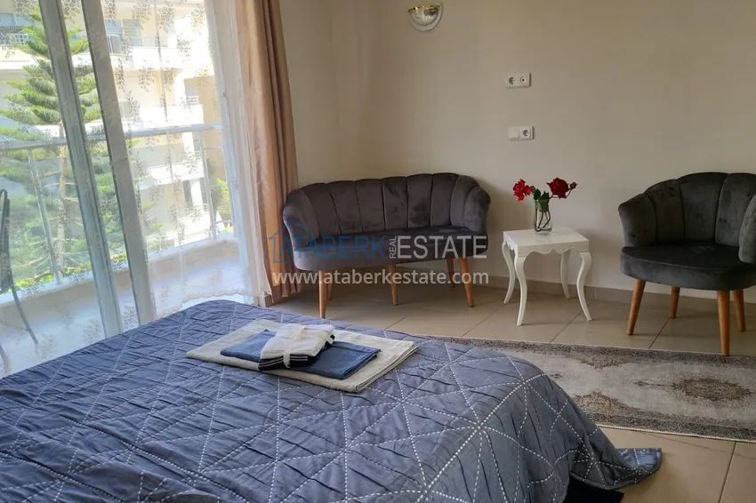 Приобрести Готовая к проживанию, трехкомнатная квартира в Алании - район Оба 7 