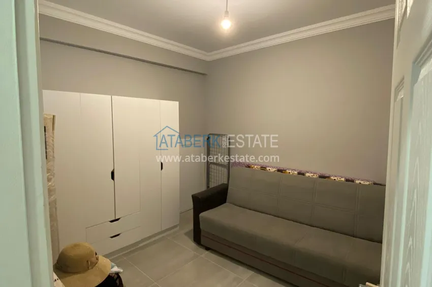 Приобрести Трехкомнатная квартира с современным интерьером в Алании – горный район Тепе 9 