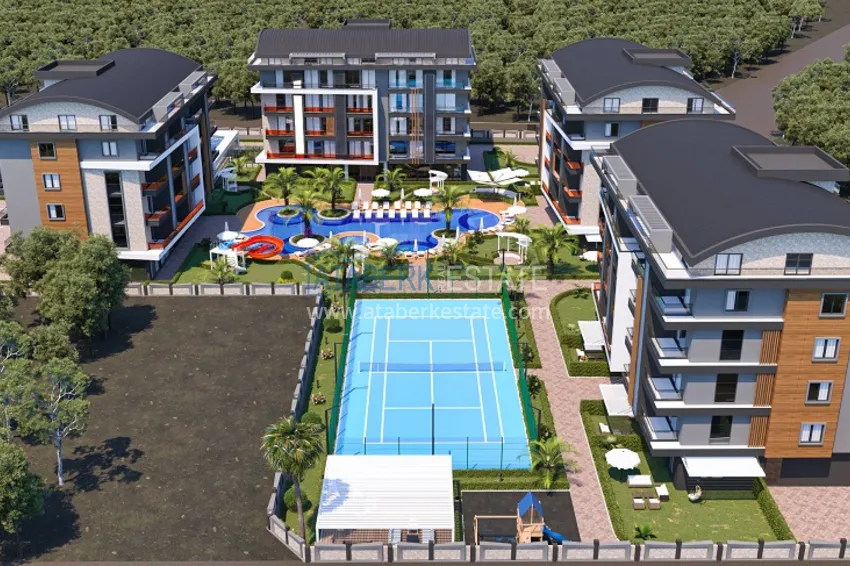 Новый проект малоэтажного жилого комплекса в Алании - район верхняя Оба 10 