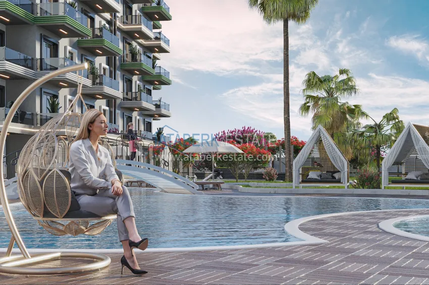 Двухкомнатная квартира от инвестора в комплексе с отельной инфраструктурой в Авсалларе 8 