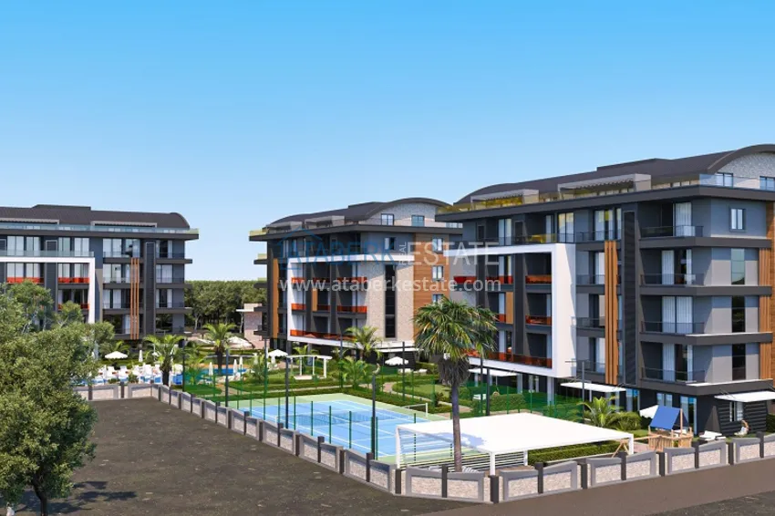 Новый проект малоэтажного жилого комплекса в Алании - район верхняя Оба 11 