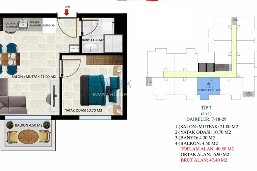 Купить дешево Квартиры в Алании - район Оба, от инвестора в строящемся комплексе 4 