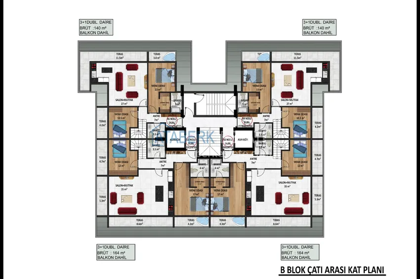 Купить дешево Новый проект офф-плана в центре Алании – курортная недвижимость, по минимальным стартовым ценам 17