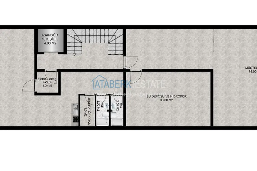 Купить дешево Новый строящийся бутик-комплекс в районе Окурджалар - 200 метров от моря 1 