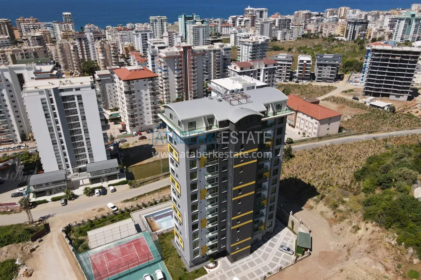 Квартира в Махмутларе, с частичным видом на море и мебелью 20 