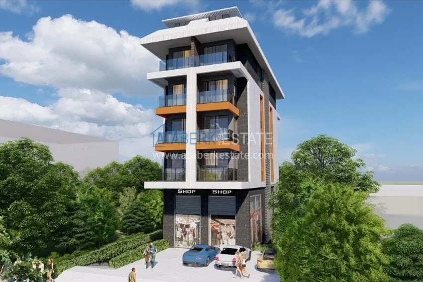 Квартиры и коммерческое помещение напрямую от застройщика в Алании, район Каргыджак - вторая береговая линия 1 