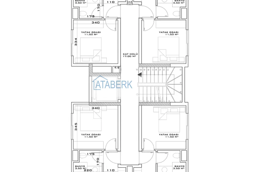 Купить дешево Квартиры и коммерческое помещение напрямую от застройщика в Алании, район Каргыджак - вторая береговая линия 11 
