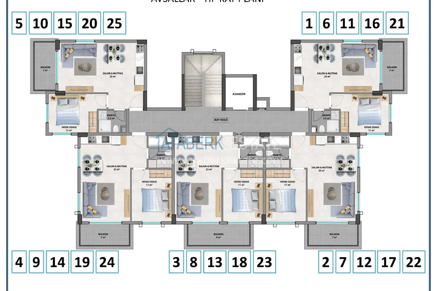Купить дешево Квартира в Авсалларе в комплексе на заключительном этапе строительства, от инвестора 1 