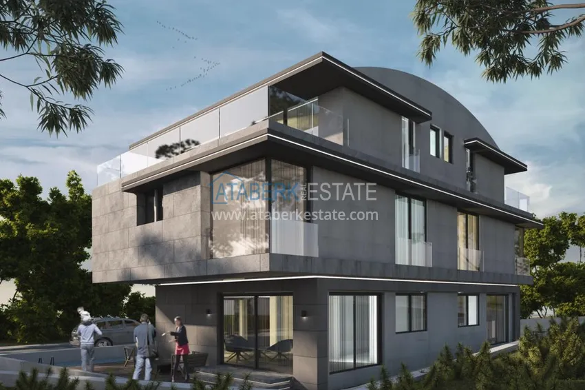 Вилла в Анталии район Лара – Эрменек на этапе строительства 2