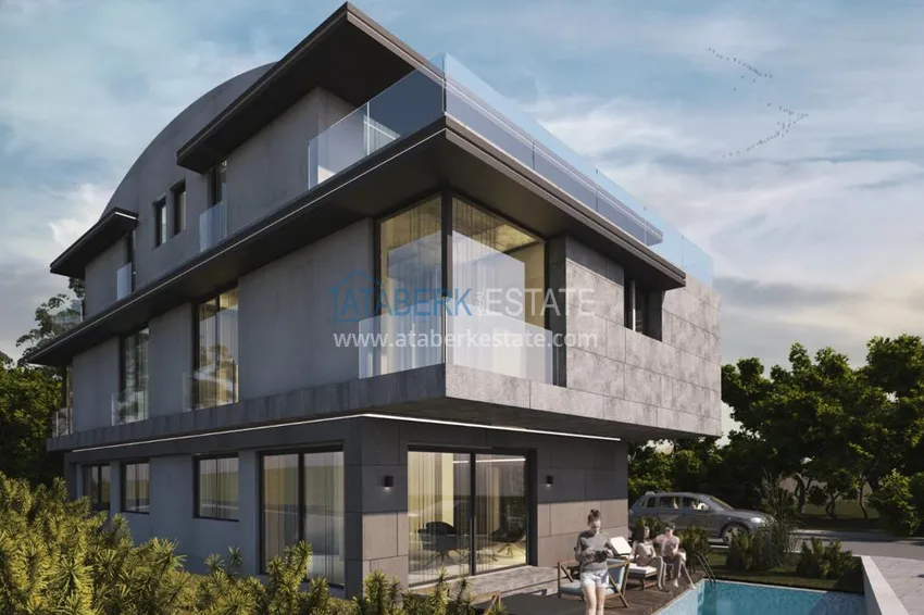 Вилла в Анталии район Лара – Эрменек на этапе строительства 3