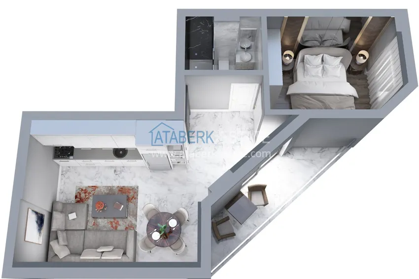 Купить дешево Квартиры в Махмутларе в строящемся комплексе с возможностью оплаты в рассрочку 3 