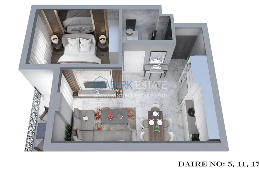 Купить дешево Квартиры в Махмутларе в строящемся комплексе с возможностью оплаты в рассрочку 4 