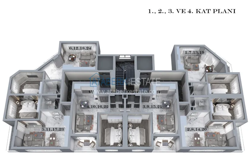 Купить дешево Квартиры в Махмутларе в строящемся комплексе с возможностью оплаты в рассрочку 5 