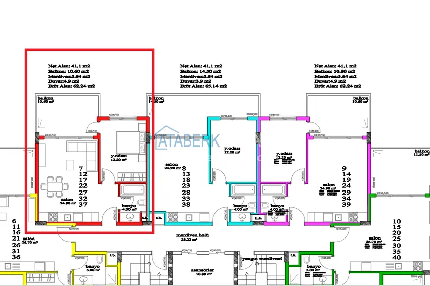 Купить дешево Квартира в Авсалларе меблированная с видом на море 1 
