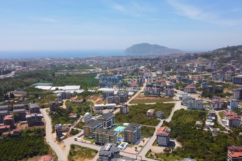 Новый проект малоэтажного жилого комплекса в Алании - район верхняя Оба 1 