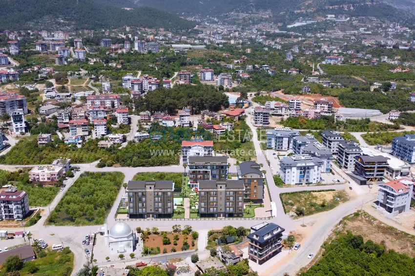 Новый проект малоэтажного жилого комплекса в Алании - район верхняя Оба 3 