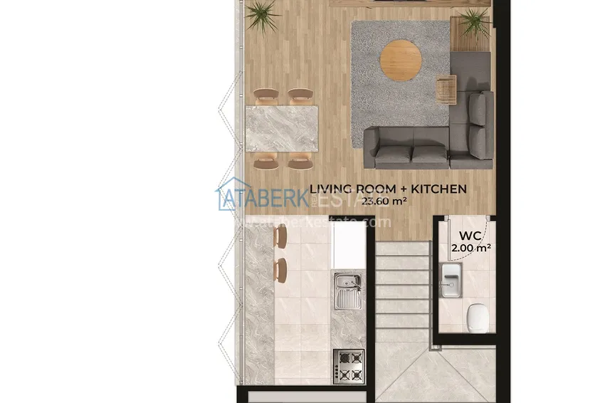 Купить дешево Новый проект элитных вилл – коттеджный комплекс в горном районе Алании, Тепе 4