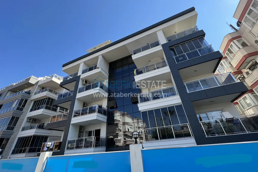 Дуплекс 2+1 в молодом комплексе - центр Алании, район пляжа Клеопатра 3