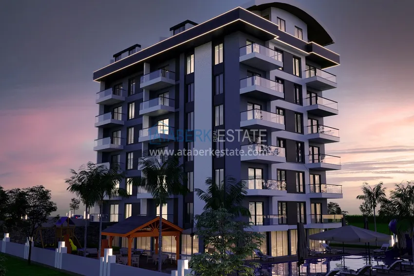 Перспективный инвестиционный проект жилого комплекса на этапе строительства в Газипаше - Алания 6 