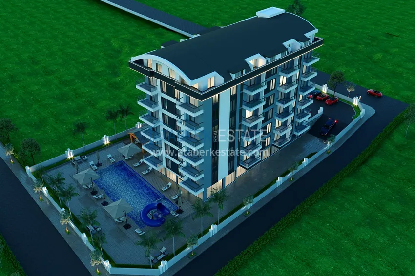 Перспективный инвестиционный проект жилого комплекса на этапе строительства в Газипаше - Алания 8 