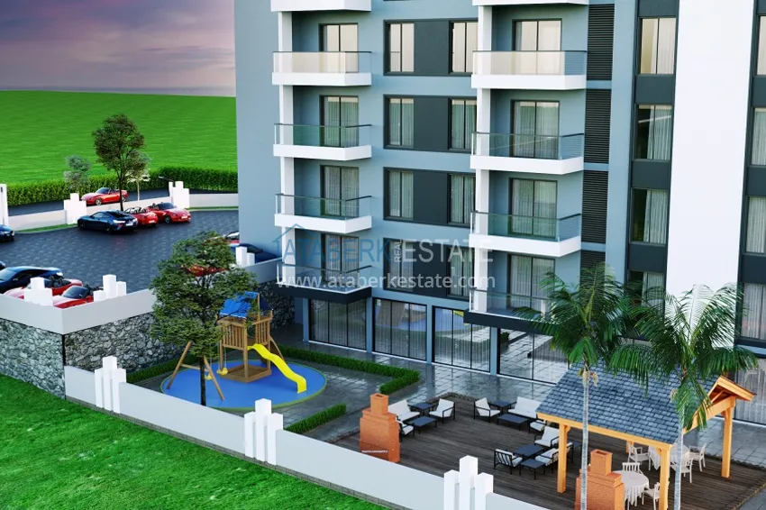 Перспективный инвестиционный проект жилого комплекса на этапе строительства в Газипаше - Алания 9 