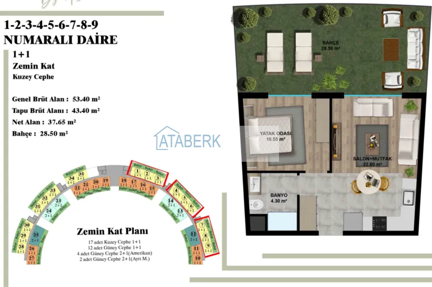 Купить дешево Жилой комплексе отельного типа на этапе строительства в Анталии – Алтынташ! Квартиры напрямую от надежного застройщика 1