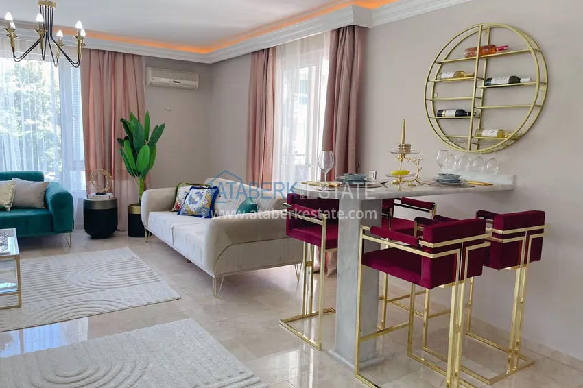 Приобрести Квартира с 2 спальнями и новой мебелью в жилом комплексе на берегу горной реки – район Оба 10