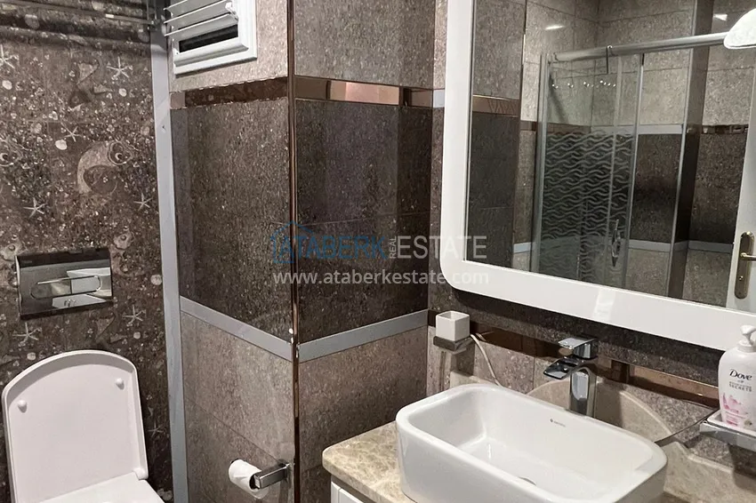 Приобрести Квартира Алания, Махмутлар меблированная с видом на море и горы 10 