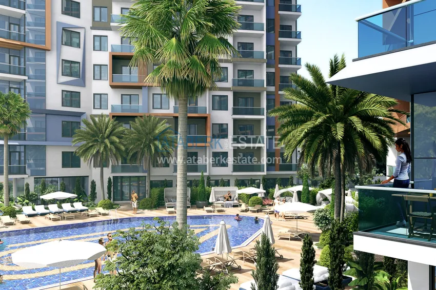 Квартиры от инвестора в строящемся жилом комплексе - Махмутлар, Алания 11 