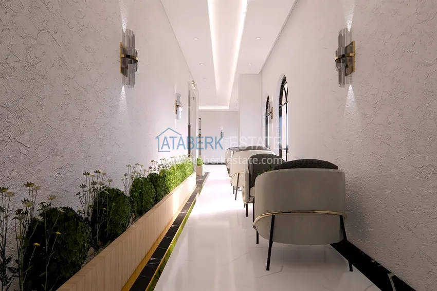 Новый проект элитной резиденции с отельной инфраструктурой Алания - Авсаллар 32 