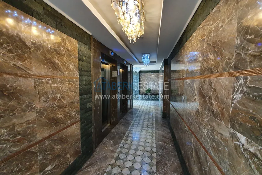 Квартира Алания, Махмутлар меблированная с видом на море и горы 12 