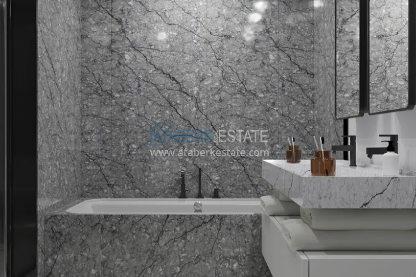 Приобрести Новый проект элитных вилл – коттеджный комплекс в горном районе Алании, Тепе 11