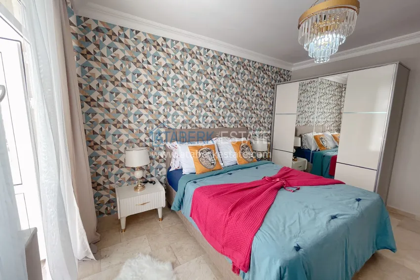 Приобрести Квартира с 2 спальнями и новой мебелью в жилом комплексе на берегу горной реки – район Оба 12