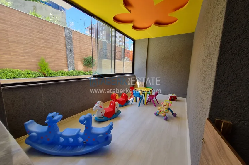 Пентхаус-дуплекс в Махмутларе с мебелью в элитном комплексе  12 