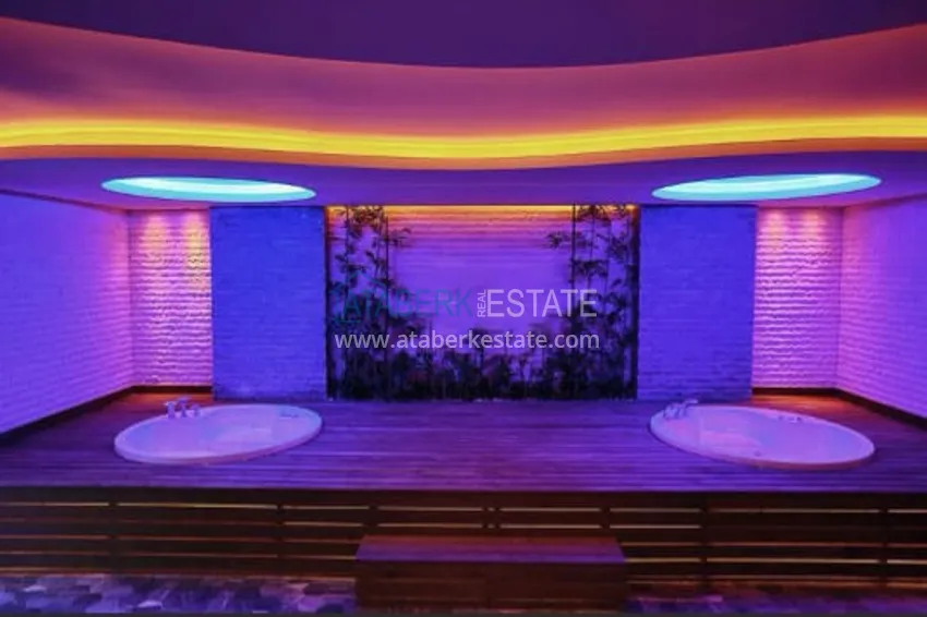 Квартира с двумя спальнями, мебелью, видом на море и горы – Тосмур, Алания 13