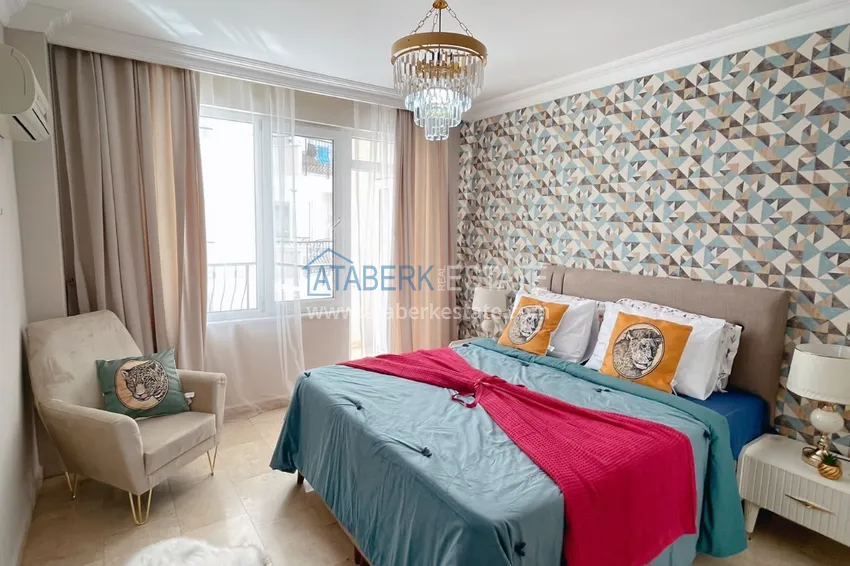 Приобрести Квартира с 2 спальнями и новой мебелью в жилом комплексе на берегу горной реки – район Оба 13