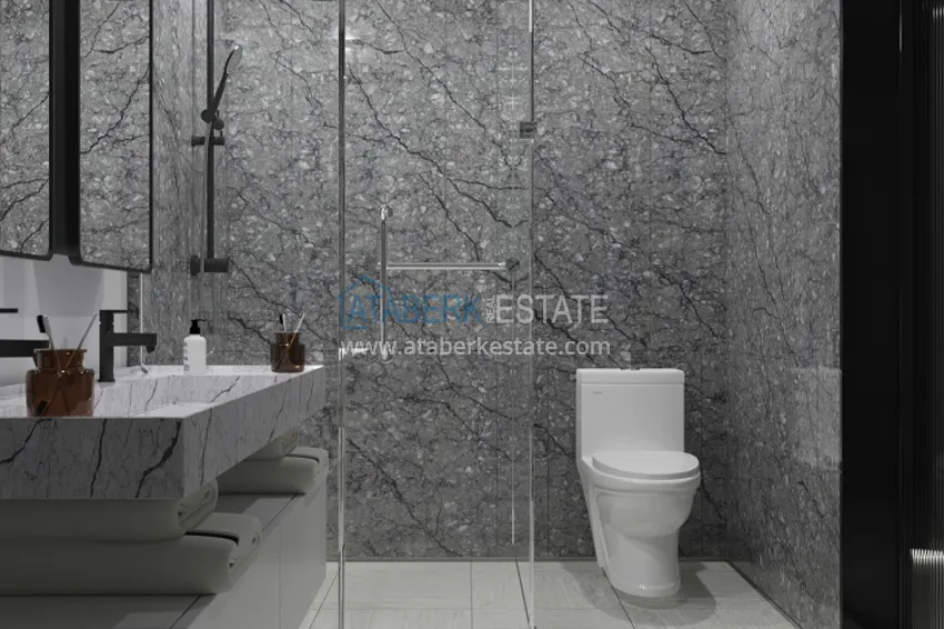 Приобрести Новый проект элитных вилл – коттеджный комплекс в горном районе Алании, Тепе 13