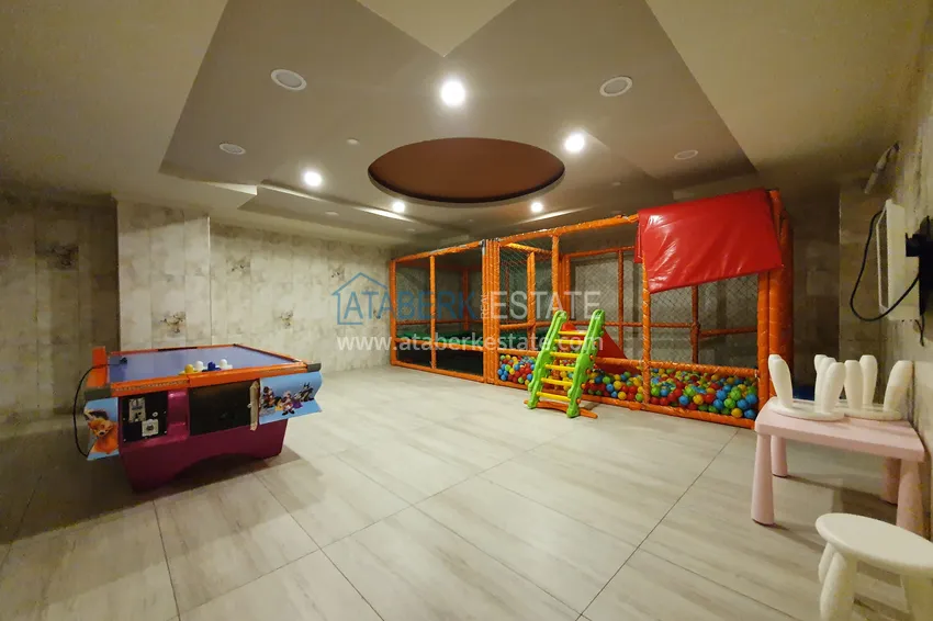 Квартира Алания, Махмутлар меблированная с видом на море и горы 15 