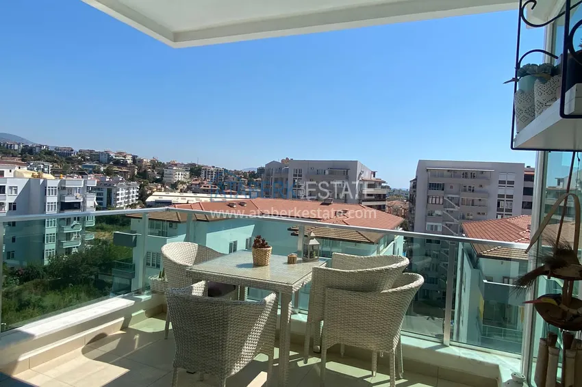 Приобрести Квартира с двумя спальнями, мебелью, видом на море и горы – Тосмур, Алания 15