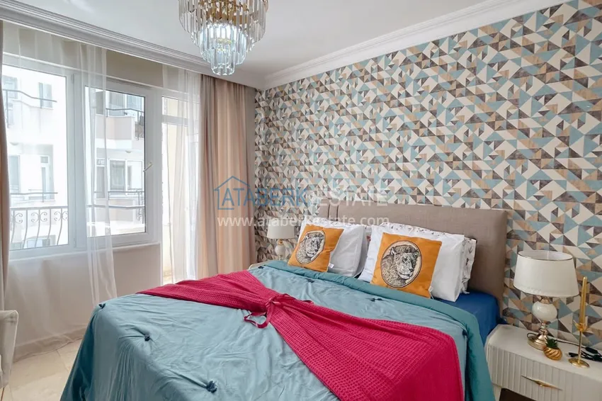 Приобрести Квартира с 2 спальнями и новой мебелью в жилом комплексе на берегу горной реки – район Оба 14