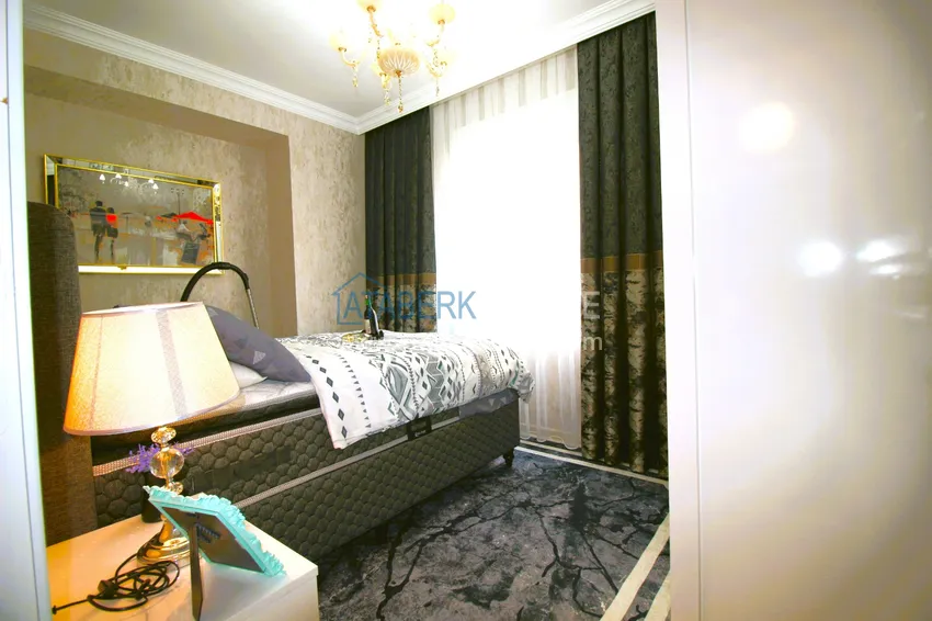 Приобрести Трехкомнатная квартира с новой мебелью в Джикджилли - район ТЦ Аланиум 16